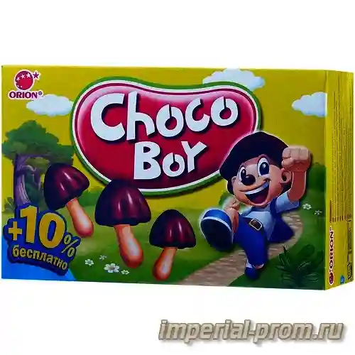 Печенье Orion Choco Boy с обогащающей добавкой, 45г