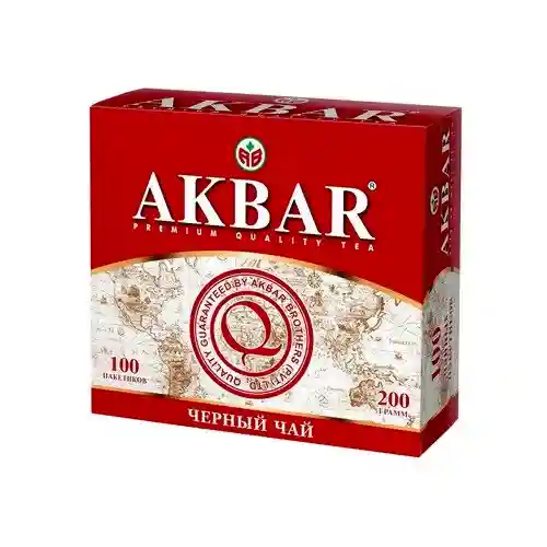 Akbar чай akbar черный 100*2г — чай черный akbar цейлонский классический