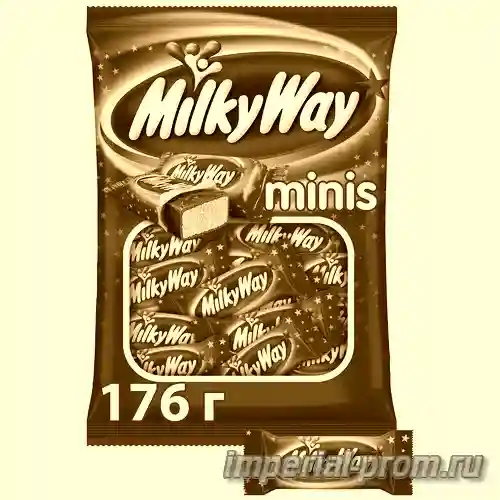Конфеты милки вэй минис 176гр марс — конфеты milky way minis, 176 г