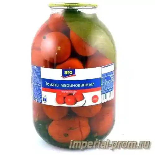 Тoматы маринованные aro 3000 г — Консервированные томаты