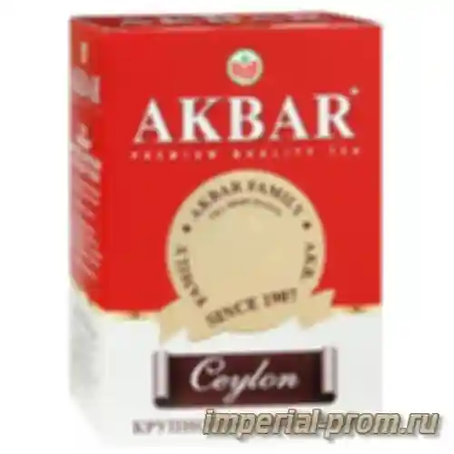 Akbar tea 200г — чай черный akbar ceylon 100г