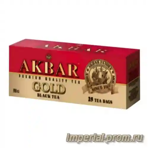 Чай akbar gold — Чай акбар gold 25пак*2г