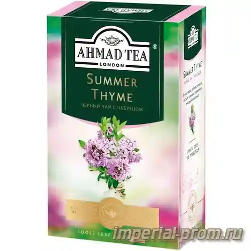 Ahmad tea summer thyme чёрный чабрец чай 100 пакетиков — Чай ahmad tea