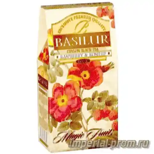 Чай подарочный Basilur Волшебные фрукты листовой черный малина и шиповник 100 г, 1373724