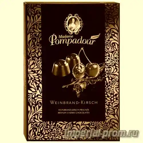 Шоколадные конфеты в коробках — конфеты madame pompadour шоколадные бренди и вкус вишни