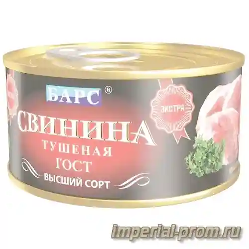 Тушенка барс свинина