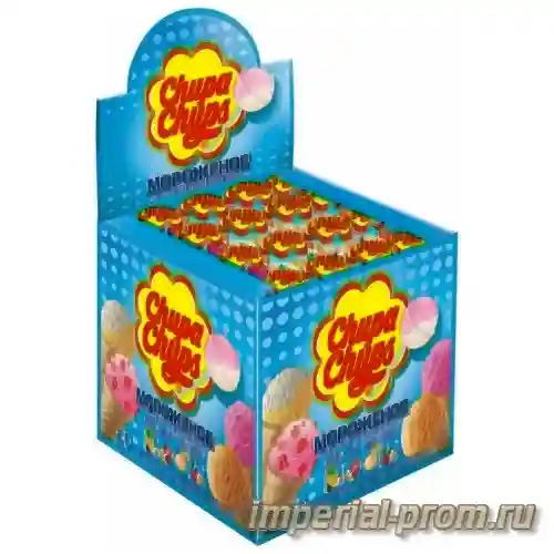 Карамель chupa chups шоубокс Тропик ассорти 12гр