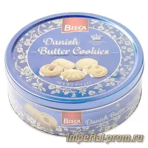 Печенье Bisca Butter cookies ваниль 454